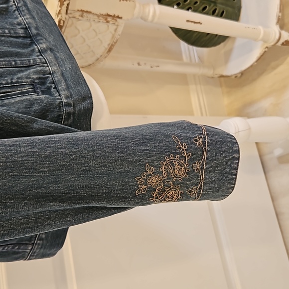 Liz Claiborne Denim Jacket SZ L - Picture 5 of 8